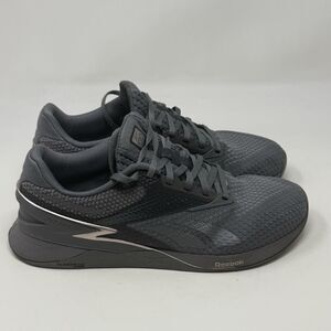 Reebok Nano X3 Sneakers Womens 9 Gray Cross Training Running Lightweight Shoes